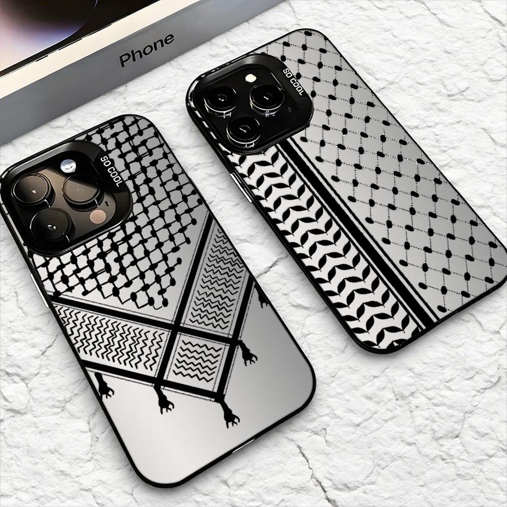 Apple Iphone 15 - Funda para Teléfono Keffiyeh P-Palestine para