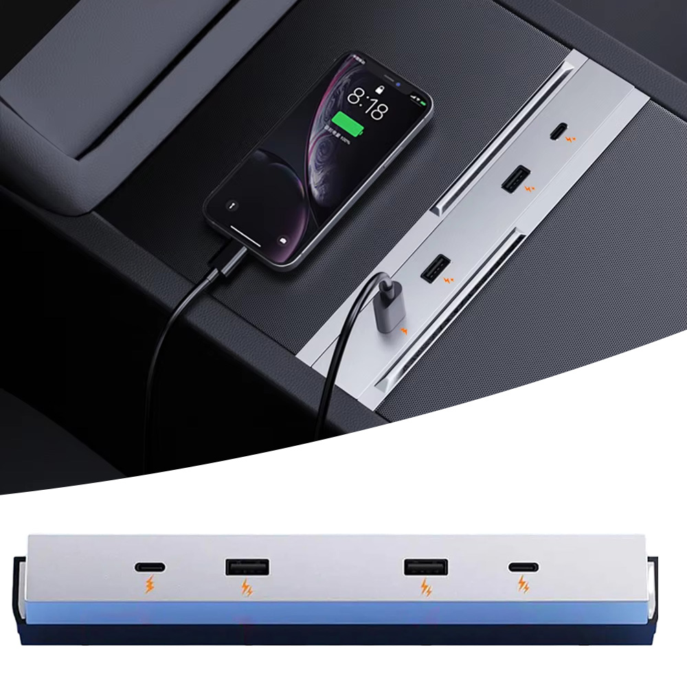 Usb Hub Type C - Base de Carga Rápida de 27W-65W