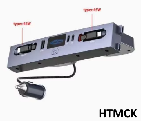 Usb Hub Type C - Cargador de coche multi-puerto, adaptador de