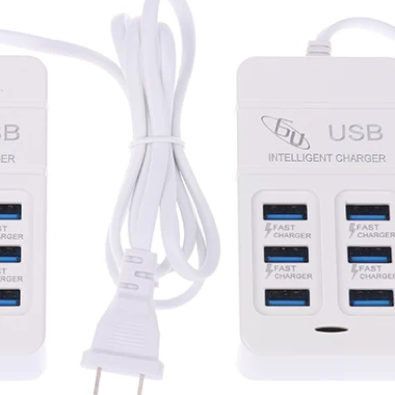 Usb Hub Type C - Cargador USB multipuerto de 6 puertos,