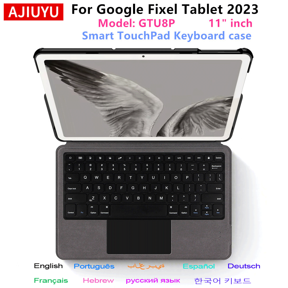 Tablet Keyboard Case - AJIUYU-funda con teclado táctil para tableta