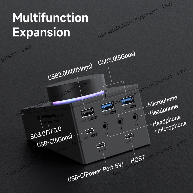 Hub USB C con Botones de Acces - Usb Hub Type C reseña y precio