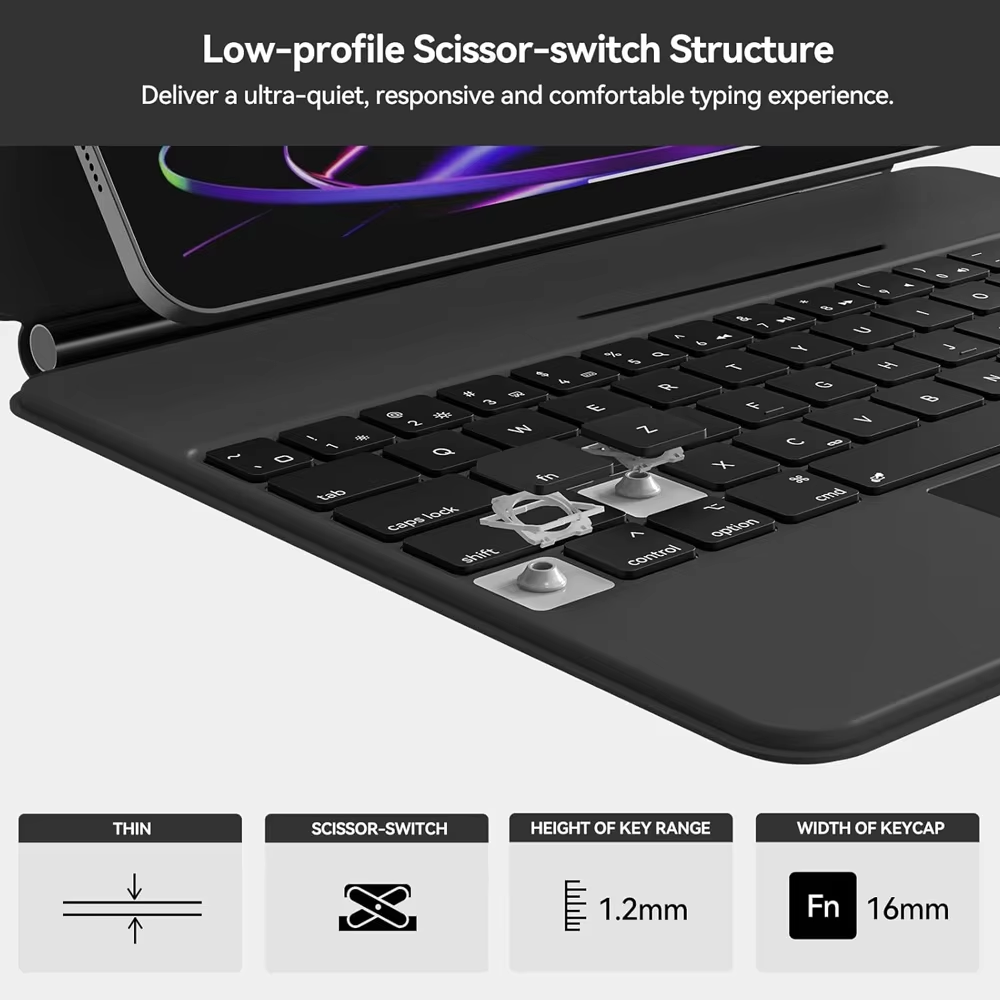 Teclado Inalámbrico con Adsorc - Tablet Keyboard Case reseña y precio
