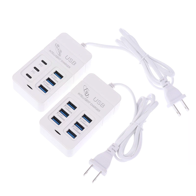 Cargador USB multipuerto de 6  - Usb Hub Type C reseña y precio
