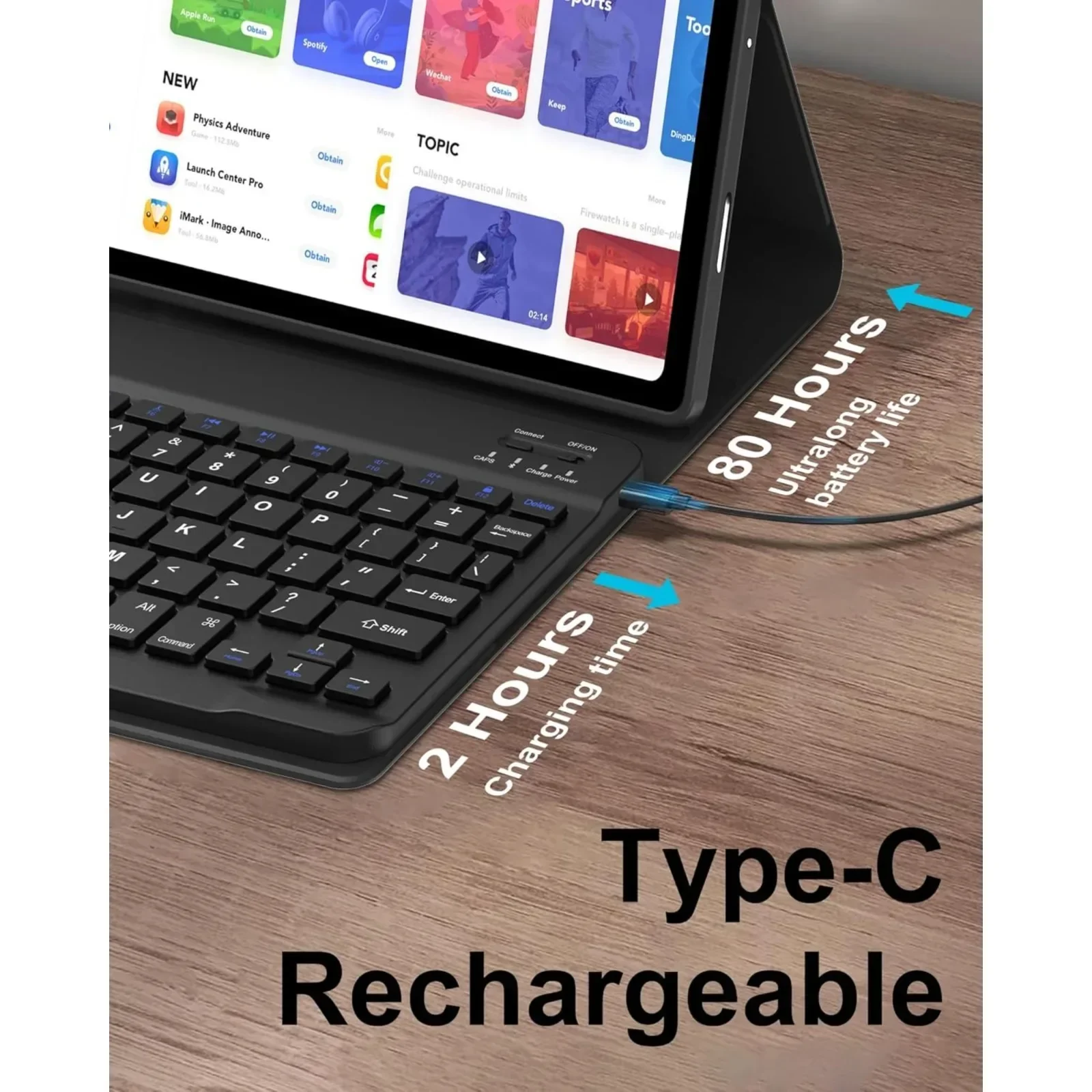 Funda con teclado para tableta - Tablet Keyboard Case reseña y precio