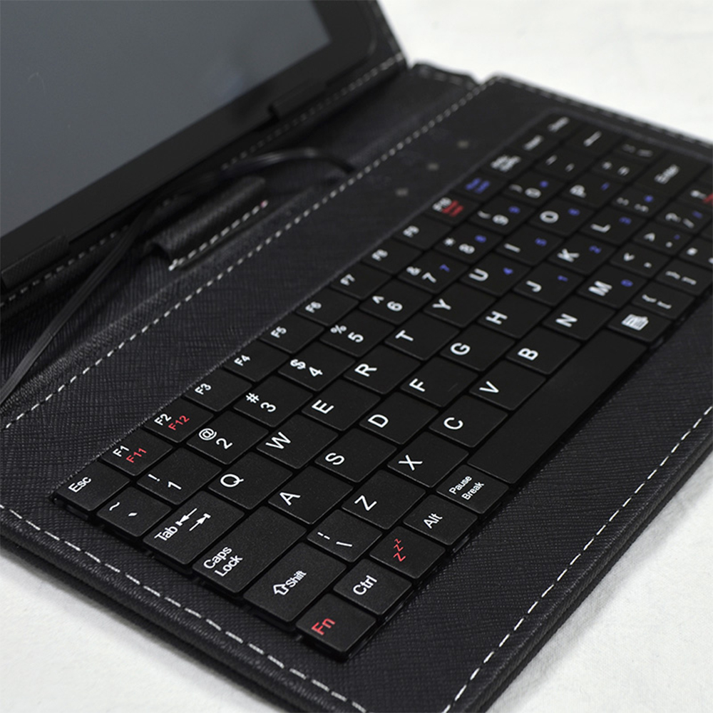 Funda de cuero para teclado co - Tablet Keyboard Case reseña y precio