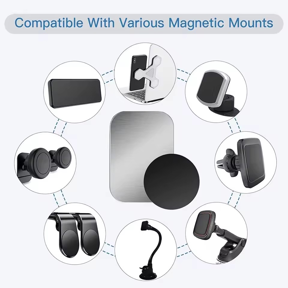 Placa metálica magnética delga - Tablet Accessories For Car reseña y precio