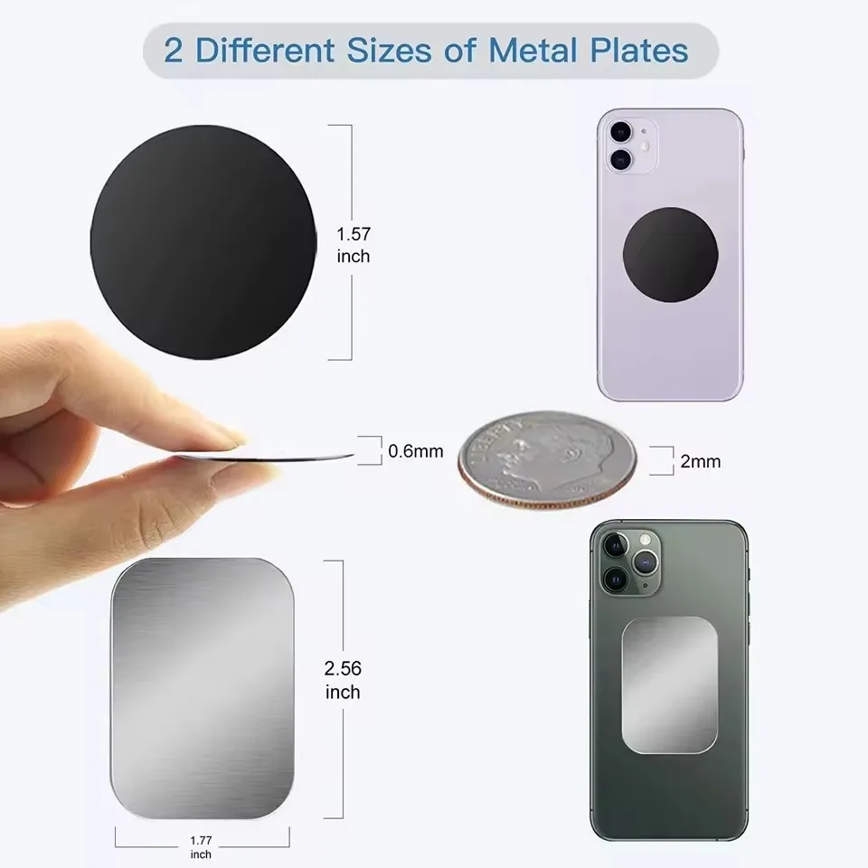Placa metálica magnética delga - Tablet Accessories For Car reseña y precio
