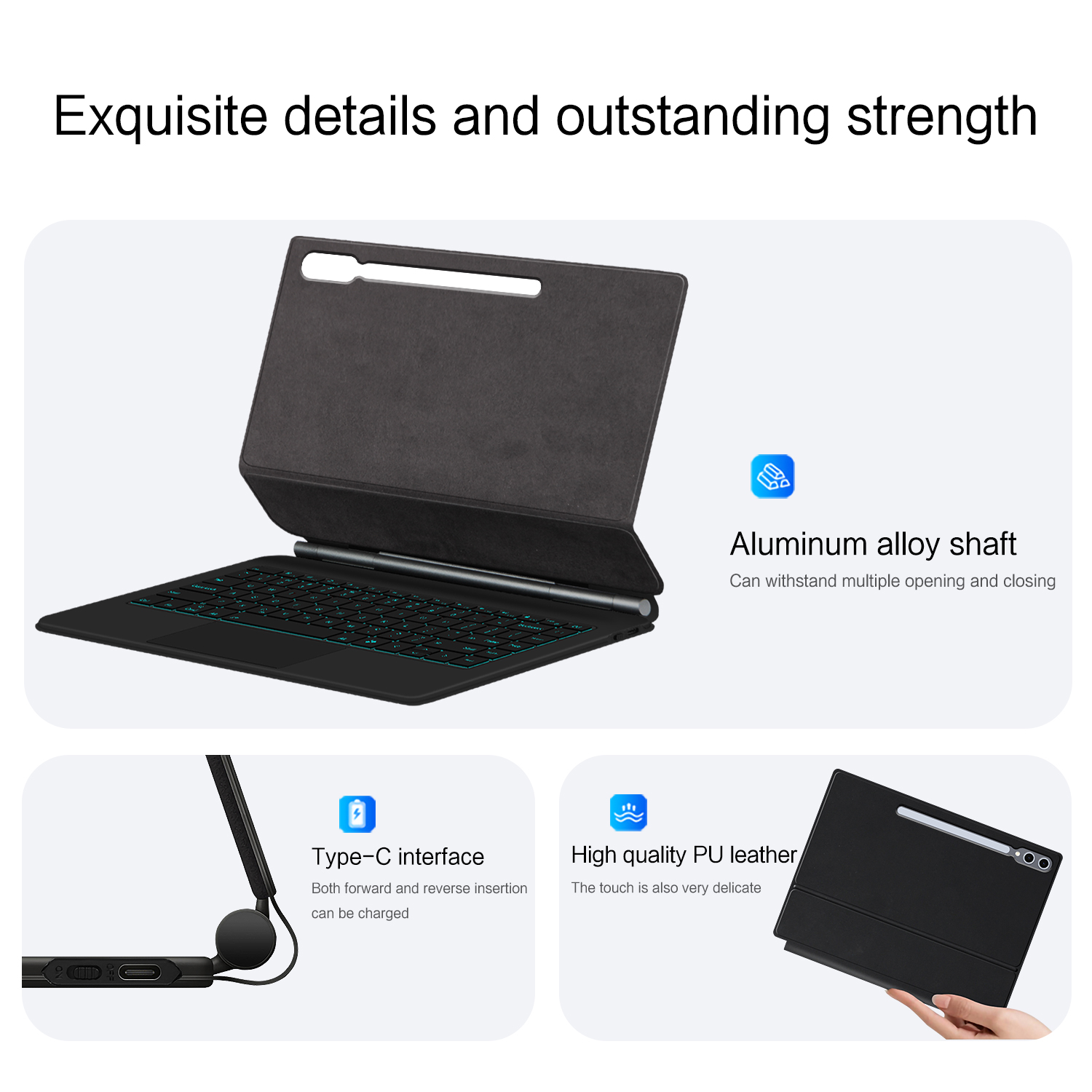 Teclado mágico para Samsung Ga - Tablet Keyboard Case reseña y precio