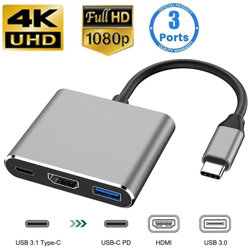 USB C HUB 3 en 1 tipo C 3,0 a  - Usb Hub Type C reseña y precio