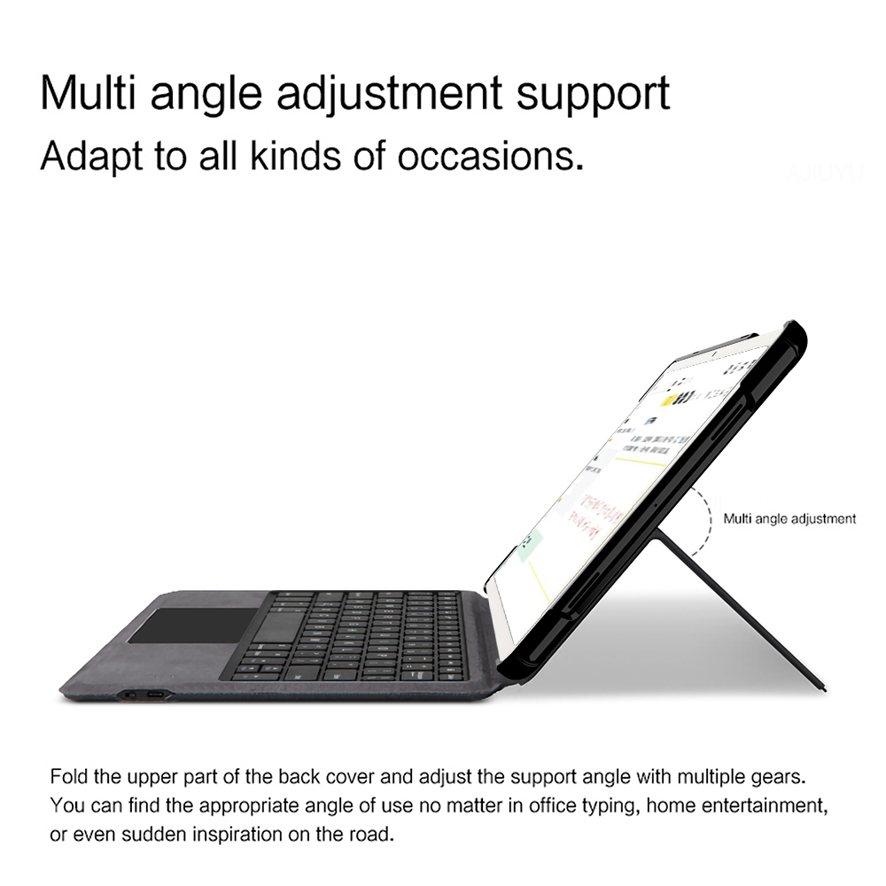 AJIUYU-funda con teclado tácti - Tablet Keyboard Case reseña y precio