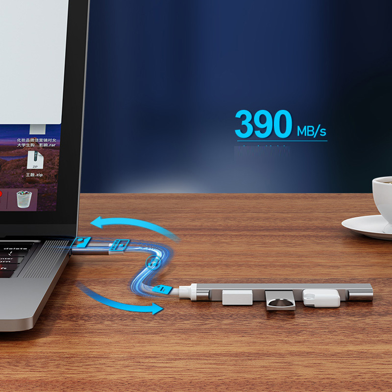 Hub USB 3.0 TIPO-C 3.1 de 4 pu - Usb Hub Type C reseña y precio